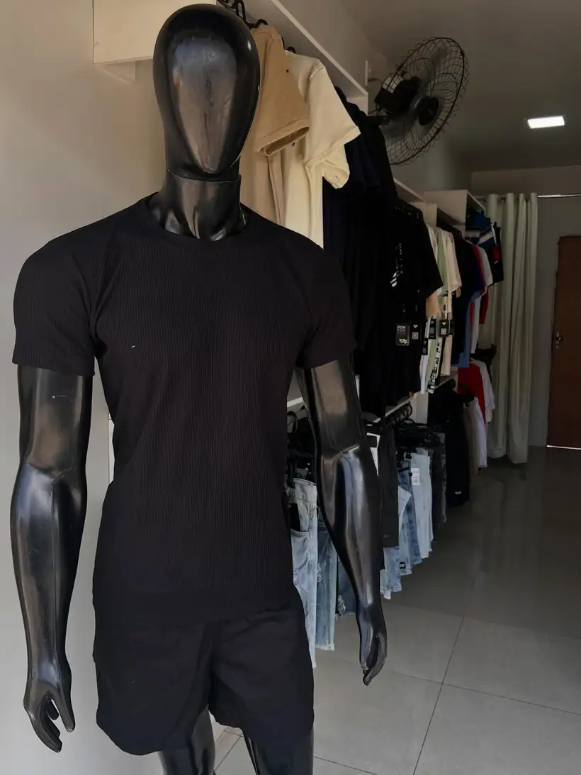 Camiseta Tricot Preta